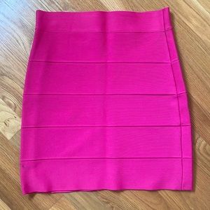 BCBG pink bandage skirt